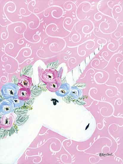 Rory Ebert REAR312 - REAR312 - Floral Unicorn II - 12x16 Unicorn, Flowers, Portrait from Penny Lane