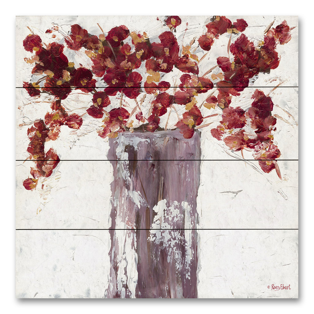 Roey Ebert REAR355PAL - REAR355PAL - Autumn Blooms - 12x12 Autumn Blooms, Autumn, Fall, Red Flowers, Vase, Abstract from Penny Lane