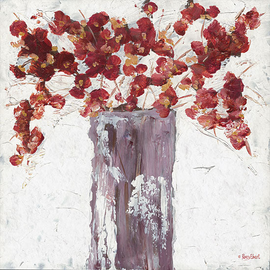 Roey Ebert REAR355 - REAR355 - Autumn Blooms - 12x12 Autumn Blooms, Autumn, Fall, Red Flowers, Vase, Abstract from Penny Lane
