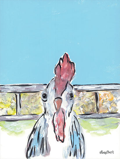 Roey Ebert REAR362 - REAR362 - Cluck Cluck - 12x16 Abstract, Chicken, Farm Animal from Penny Lane