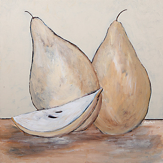 Roey Ebert REAR377 - REAR377 - Pair of Pears - 12x12 Abstract, Fruit, Pears, Still Life from Penny Lane
