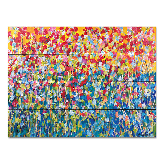 Roey Ebert REAR383PAL - REAR383PAL - Happiness - 16x12 Abstract, Flowers, Wildflowers, Vibrant Colors, Contemporary from Penny Lane