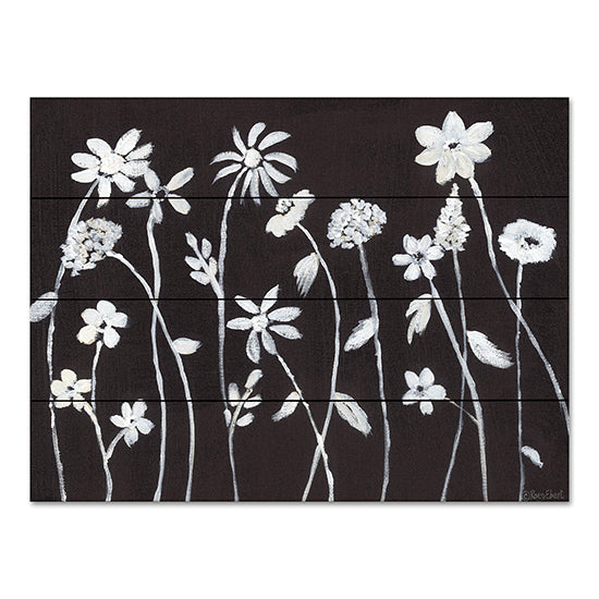Roey Ebert REAR405PAL - REAR405PAL - Wildflowers Silhouettes - 16x12 Wildflowers, Black & White, Abstract, Nature from Penny Lane