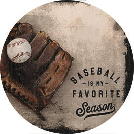Jennifer Rigsby RIG147RP - RIG147RP - Baseball if My Favorite Season - 18x18 Sports, Baseball, Baseball is My Favorite Season, Typography, Signs, Textual Art, Glove, Children, Masculine, Photography, Summer from Penny Lane