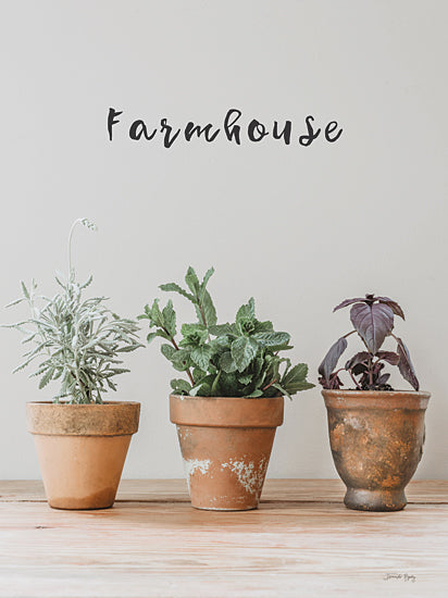 Jennifer Rigsby RIG170 - RIG170 - Farmhouse Herbs I - 12x16 Still Life, Herbs, Potted Herbs, Kitchen, Farmhouse/Country, Farmhouse, Typography, Signs, Photography from Penny Lane