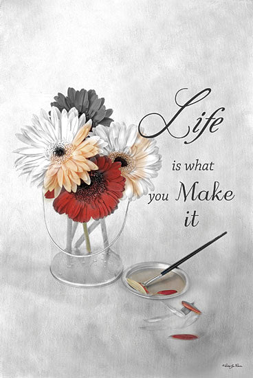 Robin-Lee Vieira RLV414 - Life is What You Make It - Bucket, Daisies, Inspirational from Penny Lane Publishing