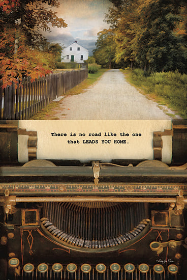 Robin-Lee Vieira RLV523 - There is No Road - Typewriter, Landscape, Path, Inspirational from Penny Lane Publishing