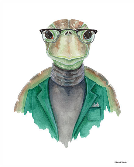 Rachel Nieman RN142 - RN142 - Turtle in a Turtleneck - 12x16 Turtle, Turtleneck, Glasses, Portrait from Penny Lane