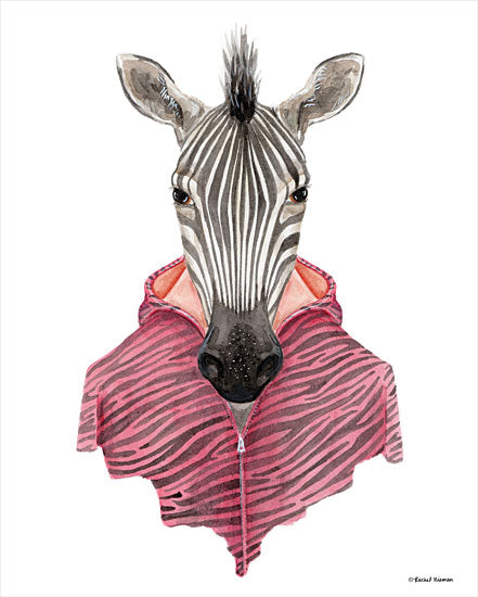 Rachel Nieman RN148 - RN148 - Zebra in a Zipup - 12x16 Zebra, Zipup, Portrait from Penny Lane