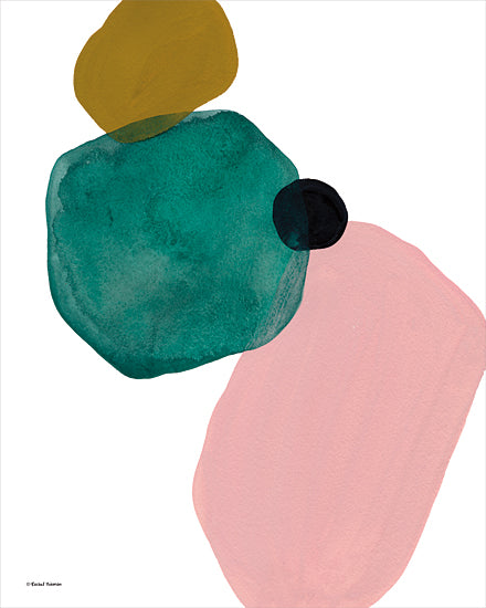 Rachel Nieman RN314 - RN314 - Stacked Watercolor Circles II - 12x16 Abstract, Watercolor, Stacked Circles, Contemporary from Penny Lane