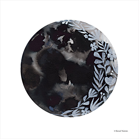 Rachel Nieman RN319 - RN319 - Botanical Crescent Moon     - 12x12 Abstract, Moon, Greenery, Botanical from Penny Lane