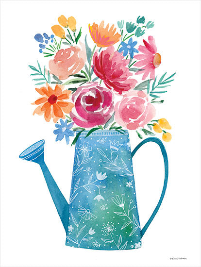 Rachel Nieman RN357 - RN357 - Garden Watering Can - 12x16 Watering Can, Garden, Flowers, Bouquet, Botanical from Penny Lane