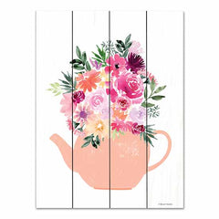 RN376PAL - Floral Teapot - 12x16