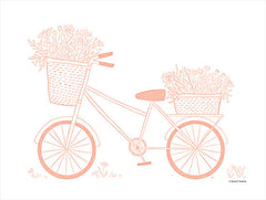 RN379 - Pink Flower Bike - 16x12