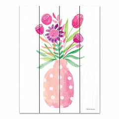 RN381PAL - Pretty in Pink Flower Pot - 12x16