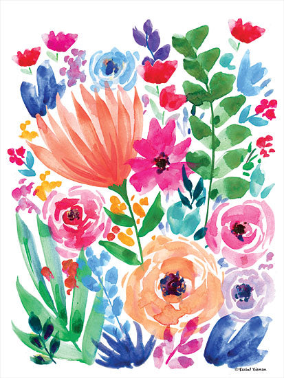 Rachel Nieman RN390 - RN390 - Vibrant Flowers II - 12x16 Abstract, Flowers, Vibrant Colors from Penny Lane