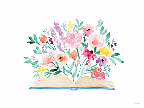 Rachel Nieman RN411 - RN411 - Read a Book - 16x12 Books, Flowers, Whimsical from Penny Lane