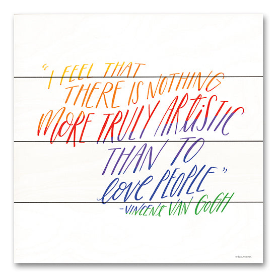 Rachel Nieman RN443PAL - RN443PAL - Love People - 12x12 Love People, Vincent Van Gogh, Quotes, Rainbow Colors, Typography, Signs from Penny Lane