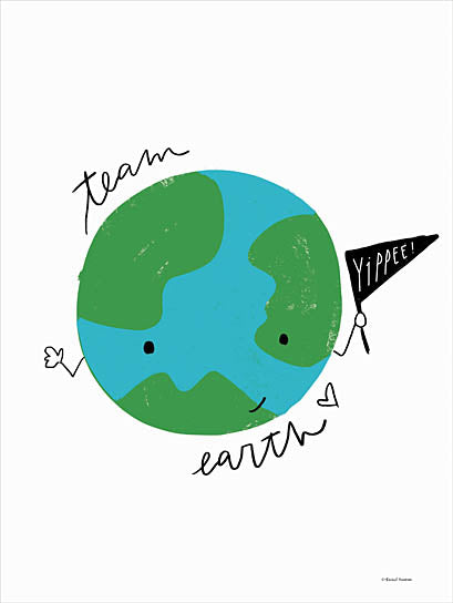 Rachel Nieman RN607 - RN607 - Team Earth - 12x16 Inspirational, Team Earth, Typography, Signs, Textual Art, Tween, Earth, Yippee Banner from Penny Lane