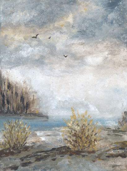 Soulspeak & Sawdust SAW136 - SAW136 - Storm Watcher I - 12x16 Landscape, Abstract, Clouds, Storms, Weather, Nature, Lake from Penny Lane