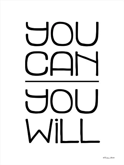 Susan Ball SB1009 - SB1009 - You Can, You Wil - 12x16 You Can, You Will, Motivational, Typography, Signs from Penny Lane