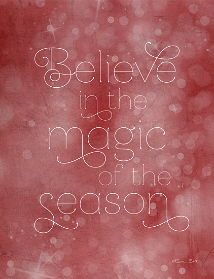 Susan Ball SB1034 - SB1034 - Believe in the Magic - 12x16 Believe in the Magic of the Season, Holidays, Christmas, Typography, Signs from Penny Lane