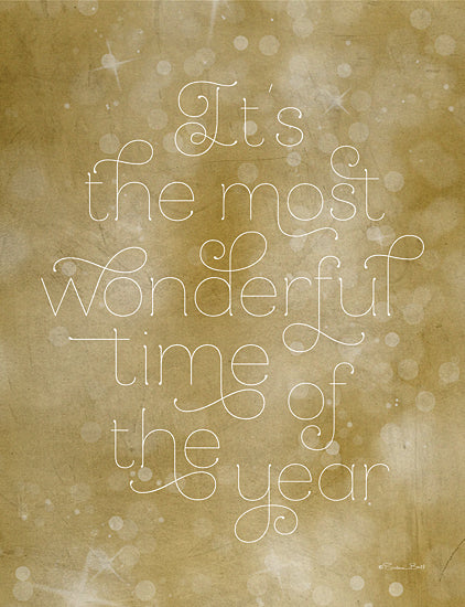 Susan Ball SB1036 - SB1036 - Most Wonderful Time of the Year - 12x16 It's the Most Wonderful Time of the Year, Holidays, Christmas, Typography, Signs from Penny Lane