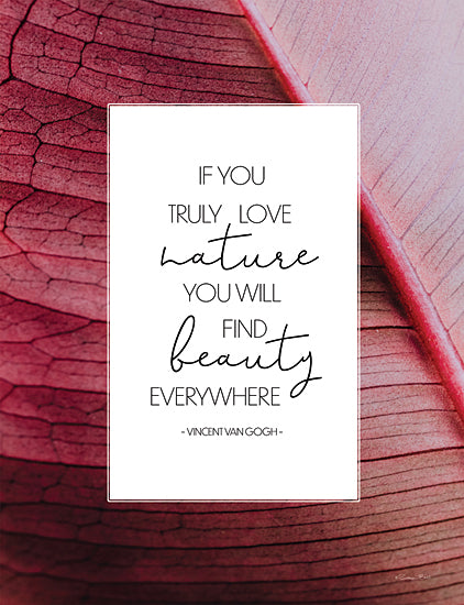 Susan Ball SB1154 - SB1154 - Find Beauty Everywhere - 12x16 Inspirational, Typography, Signs, If You Truly Love Nature, Quote, Vincent Van Gogh from Penny Lane