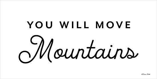Susan Ball SB1216 - SB1216 - You Will Move Mountains - 18x9 Children, You Will Move Mountains, Typography, Signs, Textual Art, Black & White from Penny Lane