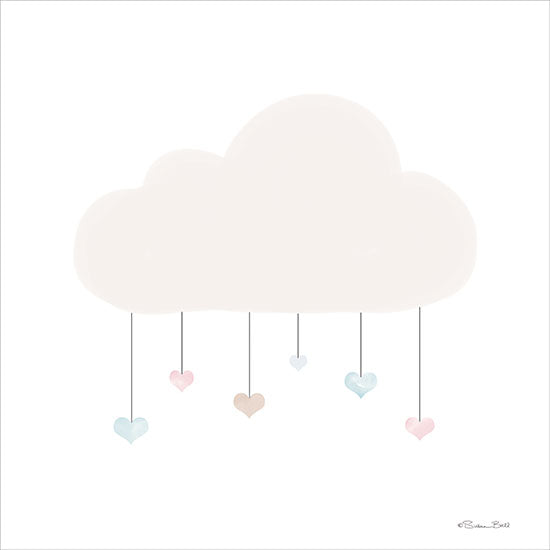 Susan Ball SB1219 - SB1219 - Watercolor Cloud - 12x12 Baby, Cloud, Hearts, Watercolor Hearts, Pastel, Patterns, Inspirational from Penny Lane