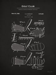 SB1292 - Golf Club Iron Patent - 12x16