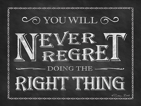 Susan Ball SB218 - Never Regret - Encouraging, Typography, Signs from Penny Lane Publishing