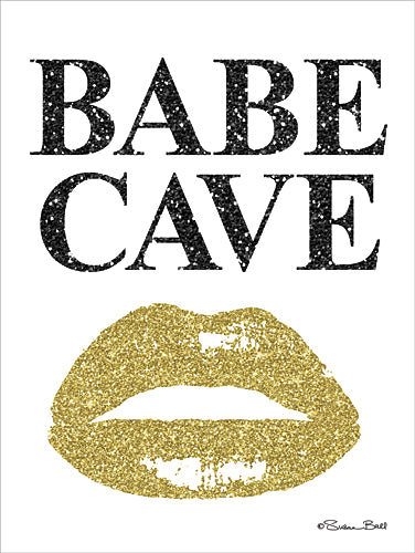Susan Ball SB452 - Babe Cave - Black, Gold, Sign, Contemporary, Humor, Tween from Penny Lane Publishing