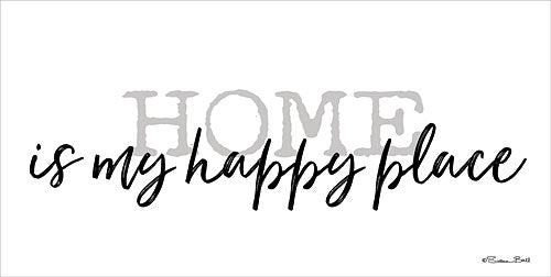 Susan Ball SB532 - Home is My Happy Place - Home, Typography, Signs from Penny Lane Publishing