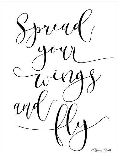 Susan Ball SB536 - Spread Your Wings and Fly - Typography, Signs, Inspirational from Penny Lane Publishing