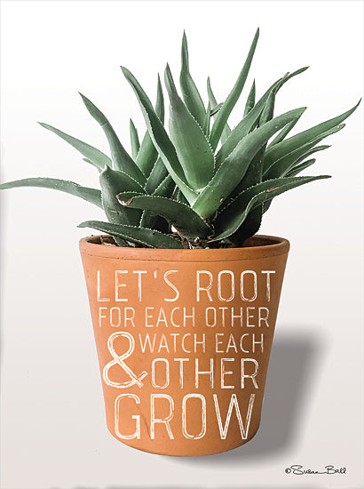 Susan Ball SB752 - SB752 - Succulent Watch Each Other Grow - 12x16 Succulents, Potted Plants, Root for Each Other, Watch Each Other Grow, Tween from Penny Lane