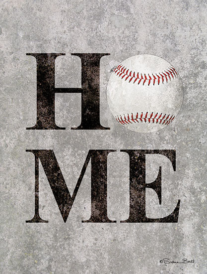 Susan Ball SB767 - SB767 - Baseball HOME - 12x16 Home, Baseball, Signs, Typography from Penny Lane
