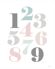 SB804 - Softly Colored Numbers - 12x16