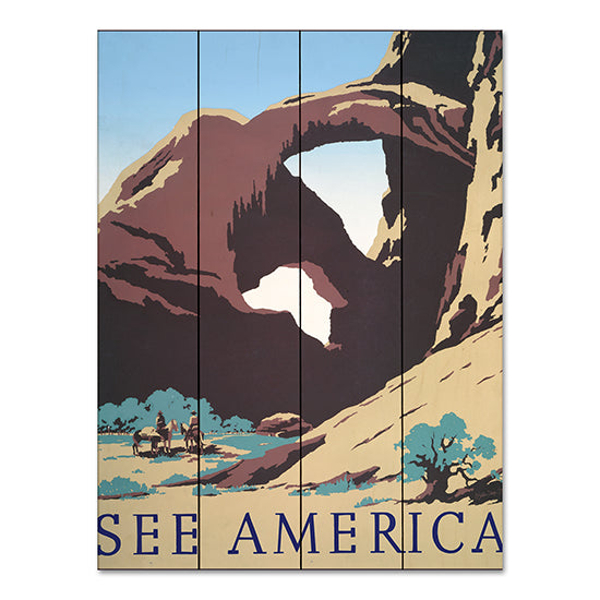 Stellar Design Studio SDS1063PAL - SDS1063PAL - See America - 12x16 See America, Poster, USA, Travel, West, Cowboys, Graphics, Typography, Signs from Penny Lane
