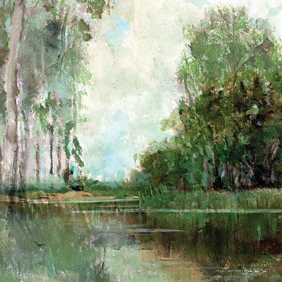 Stellar Design Studio SDS1099 - SDS1099 - Midday Calm - 12x12 Abstract, River, Trees, Watercolor, Nature, Landscape from Penny Lane