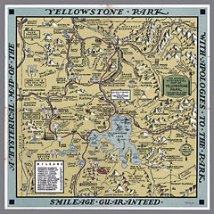 SDS1122 - Yellowstone Park Map - 12x12