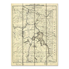 SDS1123PAL - Yellowstone National Park Map - 12x16