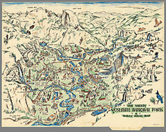 SDS1130 - Yosemite National Park Map - 16x12