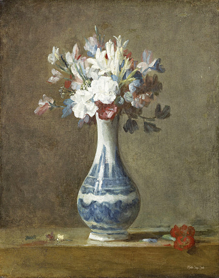 Stellar Design Studio SDS1167 - SDS1167 - Vintage Vase - 12x16 Still Life, Vase, Flowers, Blue & White Vase, Vintage, Antique, Abstract, Decorative from Penny Lane