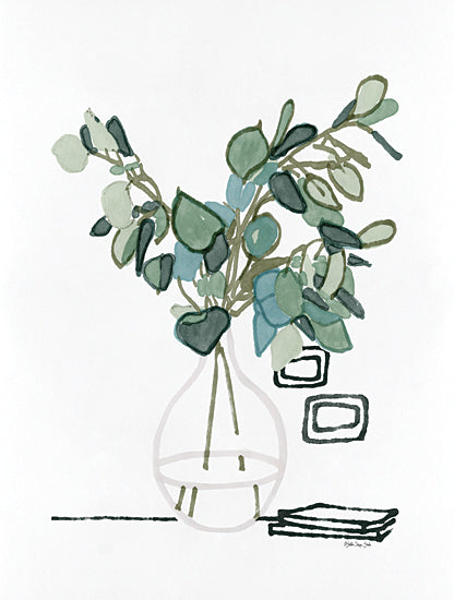 Stellar Design Studio SDS1222 - SDS1222 - Greenery Sketch 2 - 12x16 Abstract, Greenery, Sketch, Vase, Contemporary from Penny Lane