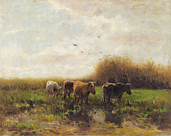 Stellar Design Studio SDS1257 - SDS1257 - Cows at Sunset - 16x12 Cows, Fields, Pasture, Landscape from Penny Lane