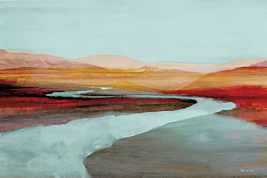 Stellar Design Studio SDS1342 - SDS1342 - Painted Desert    - 18x12 Landscape, Desert, Hills, Path, Gray, Rust from Penny Lane