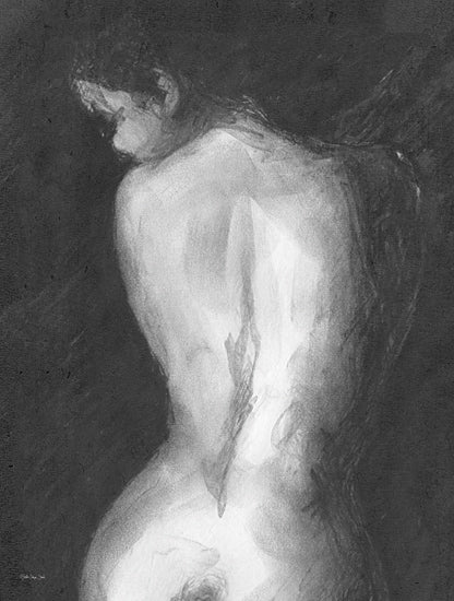 Stellar Design Studio SDS1441 - SDS1441 - Charcoal Nude 1 - 12x16 Figurative, Nude, Woman, Charcoal, Sketch, Drawing Print, Black & White from Penny Lane