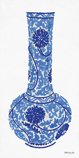 Stellar Design Studio SDS278 - SDS278 - Blue and White Vase 1 - 9x18 Vase, Vintage, Antique from Penny Lane