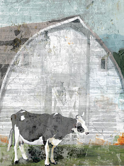 Stellar Design Studio SDS404 - SDS404 - Barn with Cow - 12x16 Cow, Barn, Farm Life, Country from Penny Lane